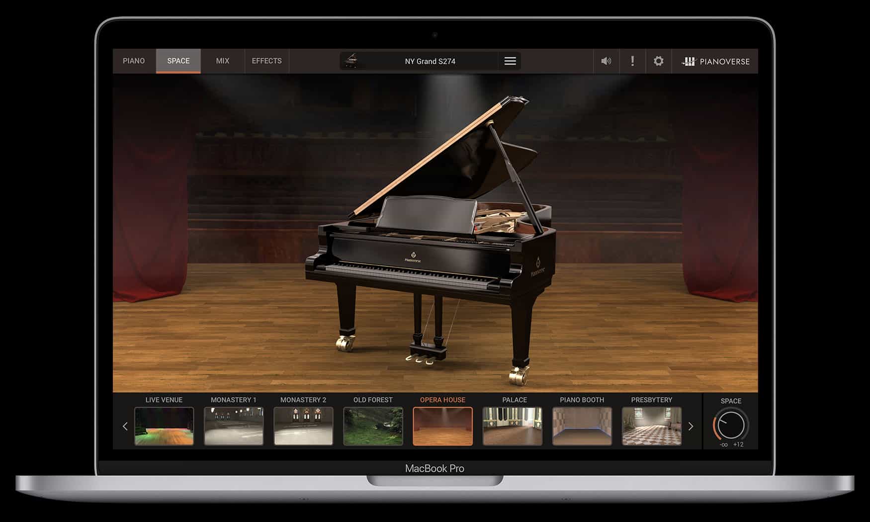 Macbook with Pianoverse GUI